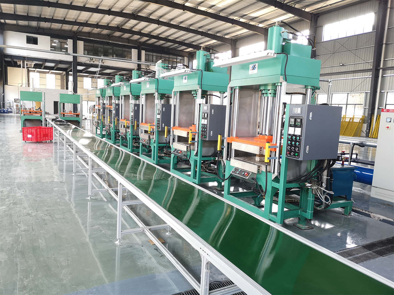 Paper tray production line