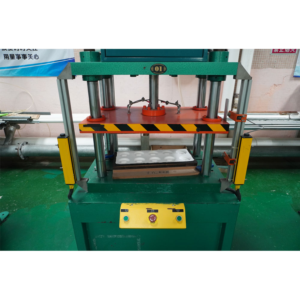 Four column pneumatic edge cutting machine