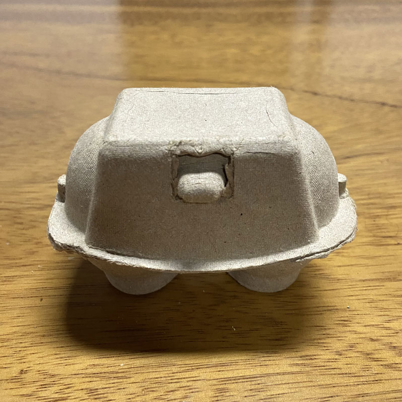 Yellow egg tray
