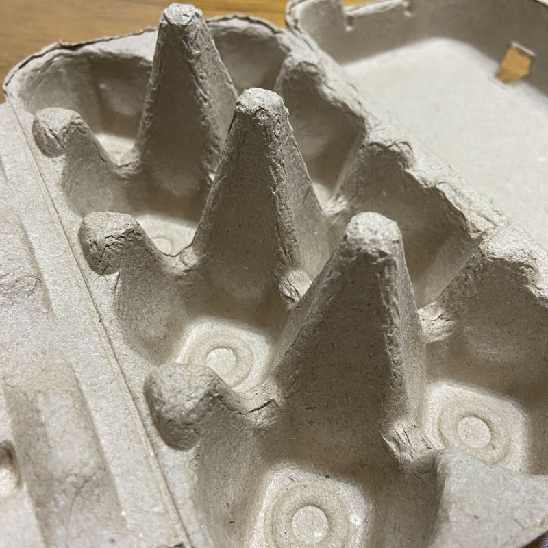 Yellow egg tray