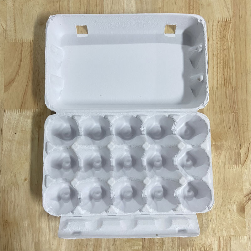 15 eggs - white egg tray