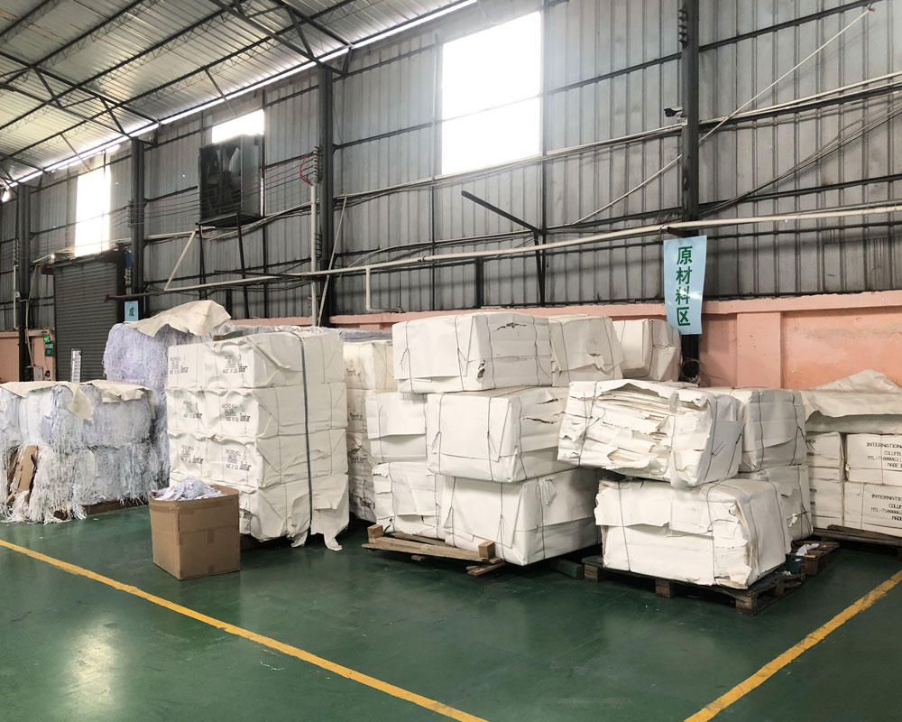 Raw material area in Lunjiao Factory